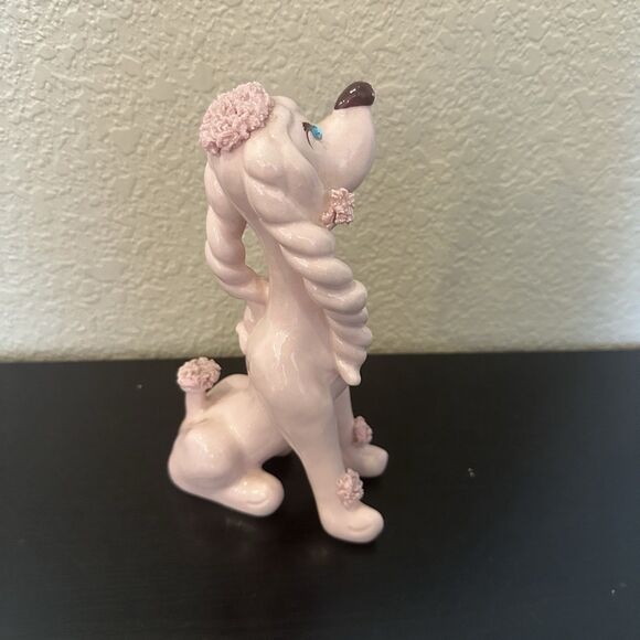 Kreiss Vintage Link Poodle Mama Dog Spaghetti Blue Rhinestone Eyes NO Puppies - Picture 3 of 7
